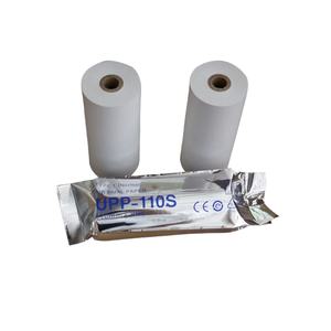 Rollo de Papel Térmico UPP-110HG para Ultrasonido, Alta Calidad, Blanco, Capa Única, Certificado ISO 9001 - Product Image 4