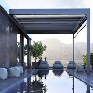 Structure de pergola de jardin AS2047 TOMA, en aluminium thermolaqué, imperméable, économique, fabrication manuelle, arches fabriquées en Chine. - Product Image 1