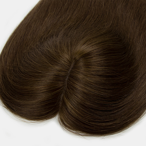 Listo para Enviar al por Mayor: Extensiones de Cabello Humano Virgen Ruso Europeo, Base de Seda Marrón Natural, Mono Lace Topper para Mujeres Blancas - Product Image 5