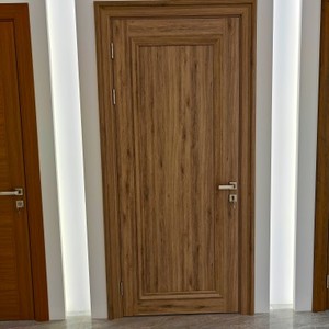 <span class=keywords><strong>Porte</strong></span> en WPC assemblée avec film PVC imperméable et architrave sur mesure pour projets intérieurs d'hôtels, hôpitaux et écoles - Product Image 3