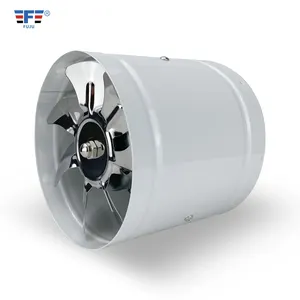 4 6 8 10 12 inch High Speed Industrial Iron pipe Wall Mount Bathroom Kitchen Ventilation Inline Duct Blower Exhaust Fan