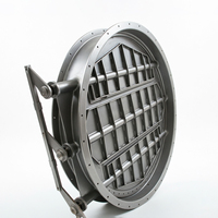 Vanne papillon de ventilation électrique, vanne à persiennes industrielle pour pipeline, vanne d'air manuelle en acier inoxydable pour gaz de combustion, vente en gros