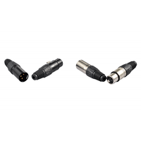 Kabel DMX512 PVC Solid Tahan Air IP65 3 Pin dengan XLR Panjang 1 Meter untuk Lampu Panggung Penggunaan Otomatis