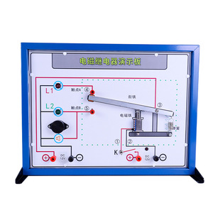 Tablero de demostración de relés electromagnéticos, física, electricidad, efectos electromagnéticos, normalmente abierto y normalmente cerrado - Product Image 3