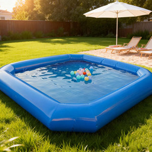<span class=keywords><strong>Piscine</strong></span> gonflable Keyubo 2,4*2,4*0,5m grande taille pour nouveau-nés et enfants, en PVC étanche et écologique, taille personnalisée, achat en gros - Product Image 2