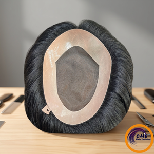 Topper de Cabello Humano Indio Remy para Mujer, Base Mono PU, Ligero, Transpirable, Ondulado Natural, 120% de Densidad, OEM - Product Image 1