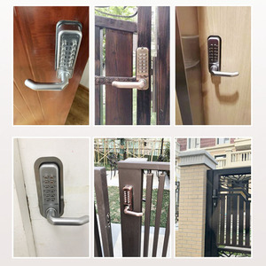 3rd Zinc Alloy Mechanical <strong>Door</strong> Lock Keyless Lever Handle Lock Swing Gate Password Lock - Product Image 6