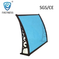 Auvent de fenêtre réglable manuel en alliage d'aluminium recouvert de polycarbonate, protection contre la pluie, protection UV, coupe-vent, pour terrasse extérieure