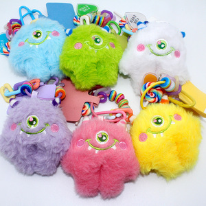 Little Monster Plush Keychain Stuffed Animal Phone Case DIY Strap Lanyard Bag Key Holder Mobile Phone Chain Pendant Toys for