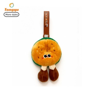 Lote de Llaveros de Peluche con Forma de Pan de Dibujos Animados, Mini Adornos de Peluche Suaves con Forma de Comida para Bolsos, Regalo para Premios de Eventos y Uso Diario - Product Image 1
