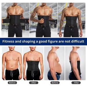 Venta al por mayor OEM malla transpirable <span class=keywords><strong>hombres</strong></span> doble correa cintura entrenador barriga cinturón Shaper corsé entrenamiento Shapewear ejercicio <span class=keywords><strong>fajas</strong></span> <span class=keywords><strong>para</strong></span> <span class=keywords><strong>hombres</strong></span> - Product Image 2