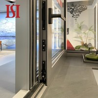 Système d'étanchéité double de marque supérieure Fenêtre coulissante moderne Isolation thermique en verre d'aluminium pour villas Cadre extérieur en alliage d'aluminium