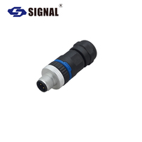 Connecteur circulaire M12 étanche IP67, 3 à 8 broches, droit ou coudé, en plastique, pour capteur et robot, de l'usine source