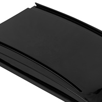 Extension de panneau de tableau de bord inférieur en plastique ABS noir/chromé pour Harley Softail Heritage Custom Standard Fat Boy 2000-2017