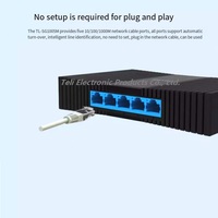 Interruptor DE PUERTO DE 100/1000/Mbps usado en caliente, interruptor Ethernet de enchufe y divisor barato