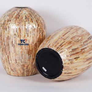 Vase en nacre de luxe Capiz Shell Ramadan pour la décoration de la maison vase à serpillière pour l'affichage fabricant vietnamien - Product Image 2