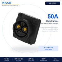 Conector Impermeable para Exteriores IP67 con Conexión Rápida a Presión, Enchufe Macho, Cable, Resistencia a la Corrosión, Certificación CE, RoHS, TUV, UL, M23