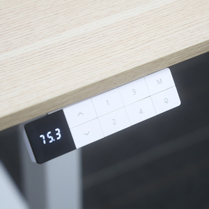 โต๊ะปรับระดับความสูงด้วยไฟฟ้า โครงโลหะเคลือบสีฝุ่น ติดตั้งง่าย โต๊ะทำงาน/เล่นเกม/เรียนหนังสือ ปรับความสูงได้ - Product Image 3