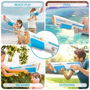 YT 2-in-1 Elektrische Wasserpistole mit Hochdruck-Automatik-Sprühfunktion für Pool, Strand und Garten-Wasserschlachten - Product Image 5