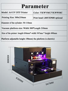 Nouvelle Imprimante UV Automatique Commerciale A3/A4, Petite Imprimante Jet d'Encre UV à Plat et pour Bouteilles - Product Image 6