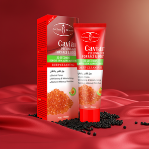 Gel exfoliant pour le visage à la caviare, exfoliant pour la peau, fabricant de soins de la peau, marque privée - Product Image 1
