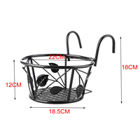 Raboteuse de garde-corps suspendu, Pot de fleurs, supports de plantes en fer, clôture, support de Pot en métal, balcon rond