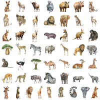 Autocollants personnalisés en PET résistants aux UV et à l'eau, étiquettes découpées, panneaux autocollants durables à forte adhérence, autocollants pour animaux