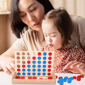 Jeu de société en bois pliable et écologique pour enfants : Quatre en ligne (4 en un rang) - Product Image 5