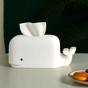 Modern Design Silicone Tissue Box <b>Phone</b> Holder Desktop Napkin Dispenser Case <b>for</b> Home <b>Office</b> Storage Boxes - Product Image 5