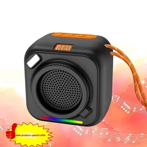 Loa Bluetooth di động chống nước IPX4 công suất cao với đèn RGB, loa siêu trầm <span class=keywords><strong>mini</strong></span> cầm tay 8W dành cho các bữa tiệc - Product Image 4