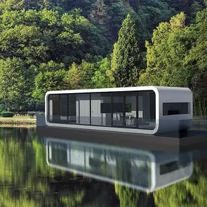 Mirror Apple cabin of modern design can be used as coffee club portable movable fits board room