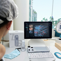 Analyseur de cuir chevelu et de cheveux professionnel de 15 pouces, portable, pour salon, analyseur de cuir chevelu et de cheveux intelligent AI Ds3 avec WiFi Cloud