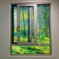 Fenêtres coulissantes en aluminium à bas prix, fenêtres coulissantes en aluminium 6060, volets roulants pour chambre à coucher
