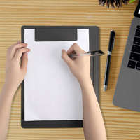 Porte-documents de luxe en cuir PU noir A4, organiseur de classement moderne, porte-documents, porte-documents personnalisé avec logo, fait main, portable, cadeaux