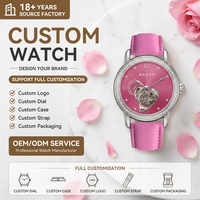 Montre automatique squelette pour femme en or avec bracelet, style steampunk, mouvement mécanique à remontage automatique, saphir