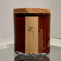 Vietnam WeWood Couvercle de bougie en bois de pin massif avec bouchon à vis en liège naturel Bocaux de style européen Couvercles et bouchons de bouteilles