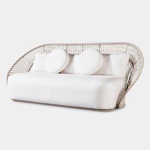 Luxury Modern Balcony Furniture Outdoor Single Double Seats Aluminum Metal Modular Rope Woven Outdoor - Product Image 6