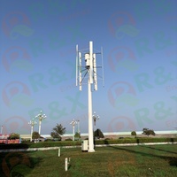 Énergie renouvelable, générateur éolien 10KW, éolienne verticale triphasée avec pales en verre/basalte, sortie 96V-380V, certification CE