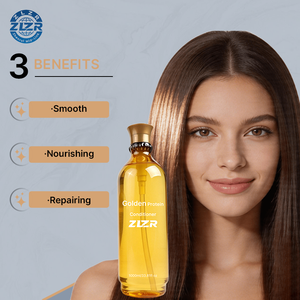 Tratamiento de Keratina Brasileña sin Formaldehído para Uso Profesional en Salón, 1000 ml, Proteína de Oro, Fórmula 2 en 1, Aceite Capilar - Product Image 3