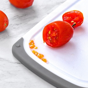 Wholesale 3-Pack Gray Chopping Board Reversible Non Slip Handles <b>Plastic</b> Board Large Cutting Board Set for Kitchen Knife - Product Image 5