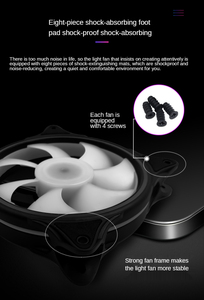 Nhà Máy Cung Cấp Trực Tiếp Khung Máy Tính Cooler <span class=keywords><strong>Fan</strong></span> Với Điều Khiển Từ Xa LED CPU Làm Mát <span class=keywords><strong>Fan</strong></span> Chơi Game PC 120Mm RGB Trường Hợp Người Hâm Mộ - Product Image 4