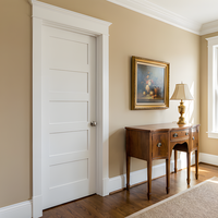 Porte Shaker minimaliste américaine Chantadoor avec isolation acoustique, décoration en MDF imperméable, couleur personnalisée