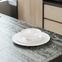 Assiettes et bols en mélamine blanche pour restaurant, best-seller 2026