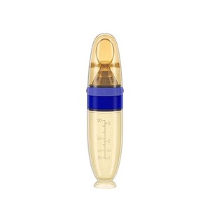 Presser le <span class=keywords><strong>biberon</strong></span> Silicone nouveau-né bébé formation riz céréales nourriture cuillère supplément mangeoire sûr utile vaisselle pour les enfants - Product Image 6
