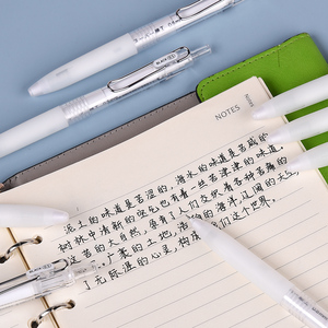 जनना स्टेशनरी पेन कस्टमाइजिबल जेल पेन बड़ी क्षमता पारदर्शी रिट्रेटेबल 0.5 बुलेट लेखन पेन - Product Image 3