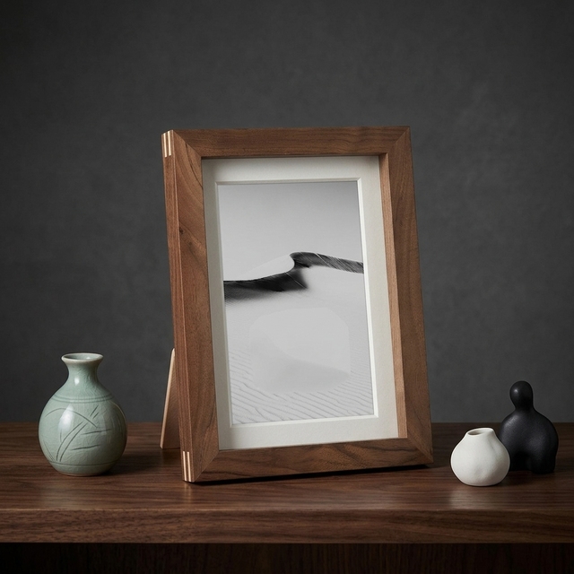 Walnut Wood Photo Collage Frame Wooden Picture Frame Gallery Wall Frames for Art