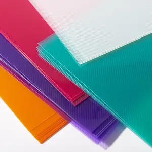 Clear A4 0.3Mm Bekleed Transparante Kleur Pvc Cover Diagonaal Pp Binding Voorblad