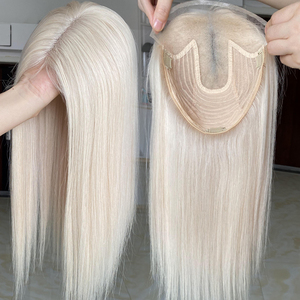 # Postizo de Cabello Ruso Rubio 60, con Frente de Encaje 8x10, Alta Calidad en Existencia, Línea de Cabello Invisible, para Mujeres - Product Image 1
