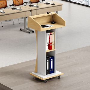 <span class=keywords><strong>Atril</strong></span> Moderno Minimalista <span class=keywords><strong>de</strong></span> MDF Marrón, Diseño Ecológico y Duradero <span class=keywords><strong>para</strong></span> Aulas Escolares y Mesas <span class=keywords><strong>de</strong></span> Oratoria - Product Image 5