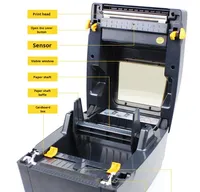 Imprimante d'étiquettes à code-barres Xprinter XP-DT426B USB 4x6, imprimante thermique pour rouleaux d'autocollants de 108 mm, 203 dpi, en stock